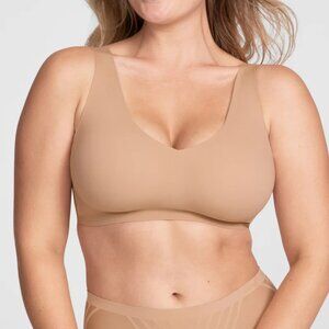 XL Honeylove V-Neck Bra in Sand (Beige)